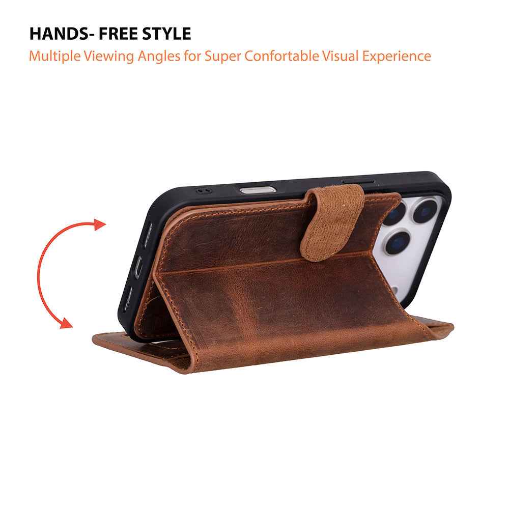 UnBranded Magic iPhone 17 Pro Max Leather Detachable Wallet Case