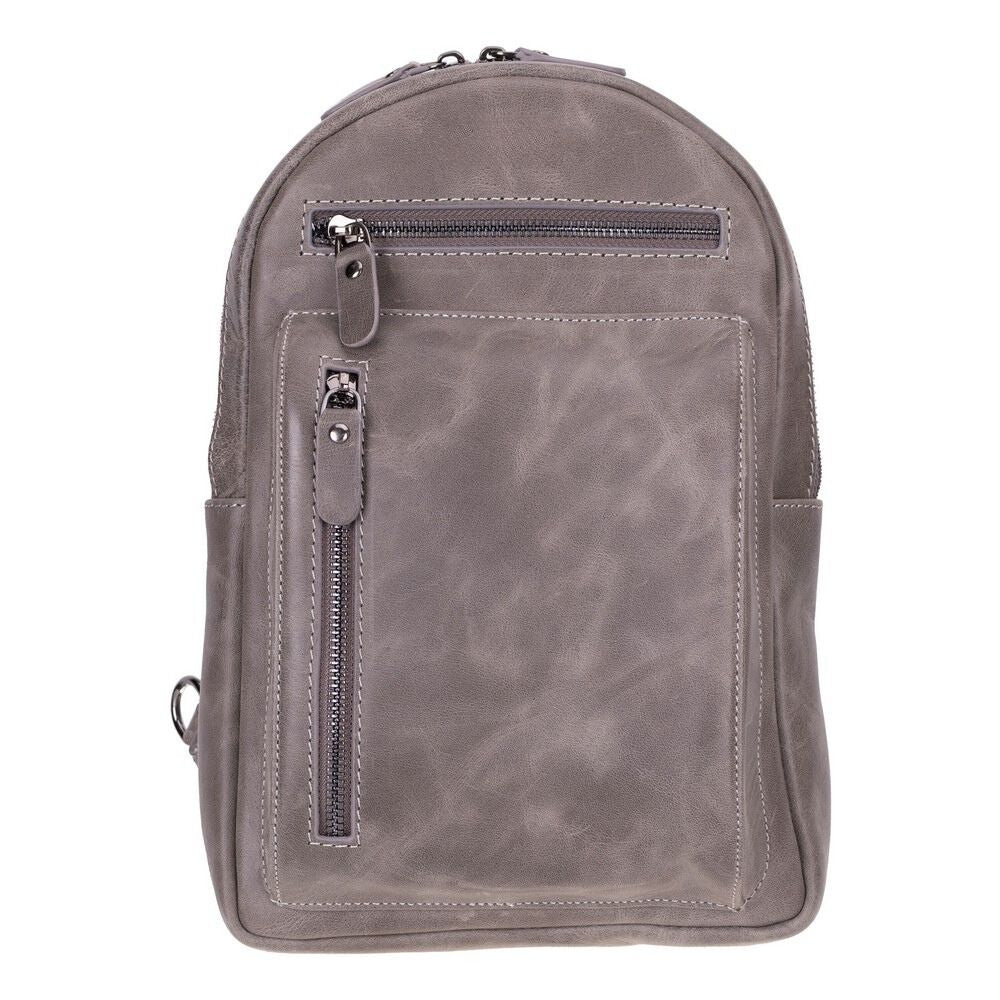 Bayelon Blake Genuine Leather Crossbody Bag Gray