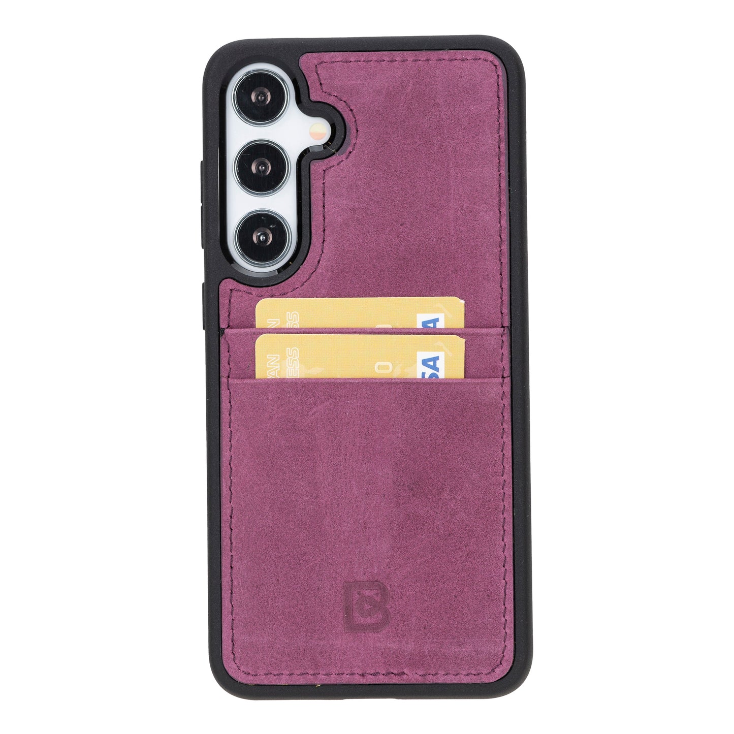 Bayelon Flex Cover Leather Case for Samsung Galaxy S24 Ultra with Card Holder