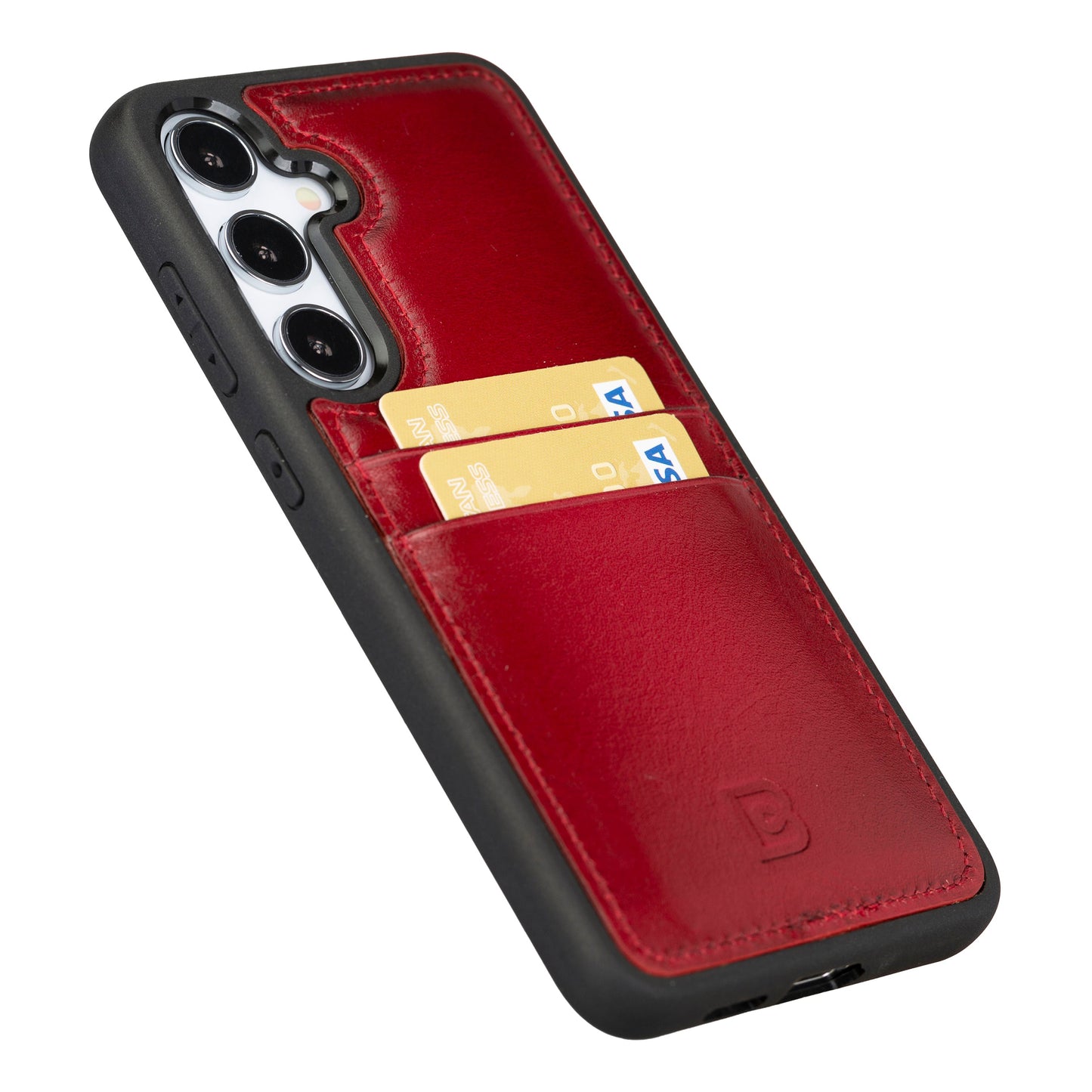 Bayelon Flex Cover Leather Case for Samsung Galaxy S24 Ultra with Card Holder