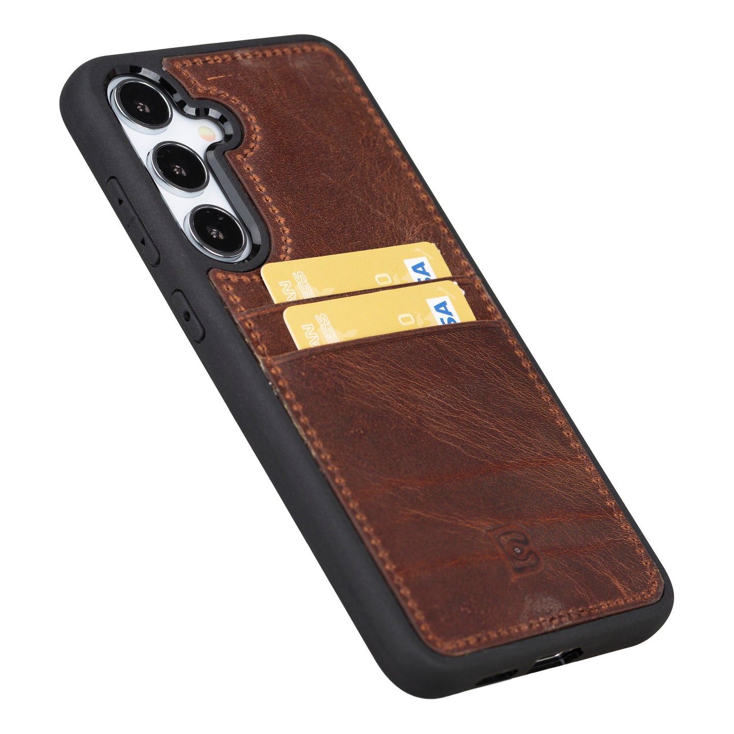 Bayelon Flex Cover Leather Case for Samsung Galaxy S24 Ultra with Card Holder