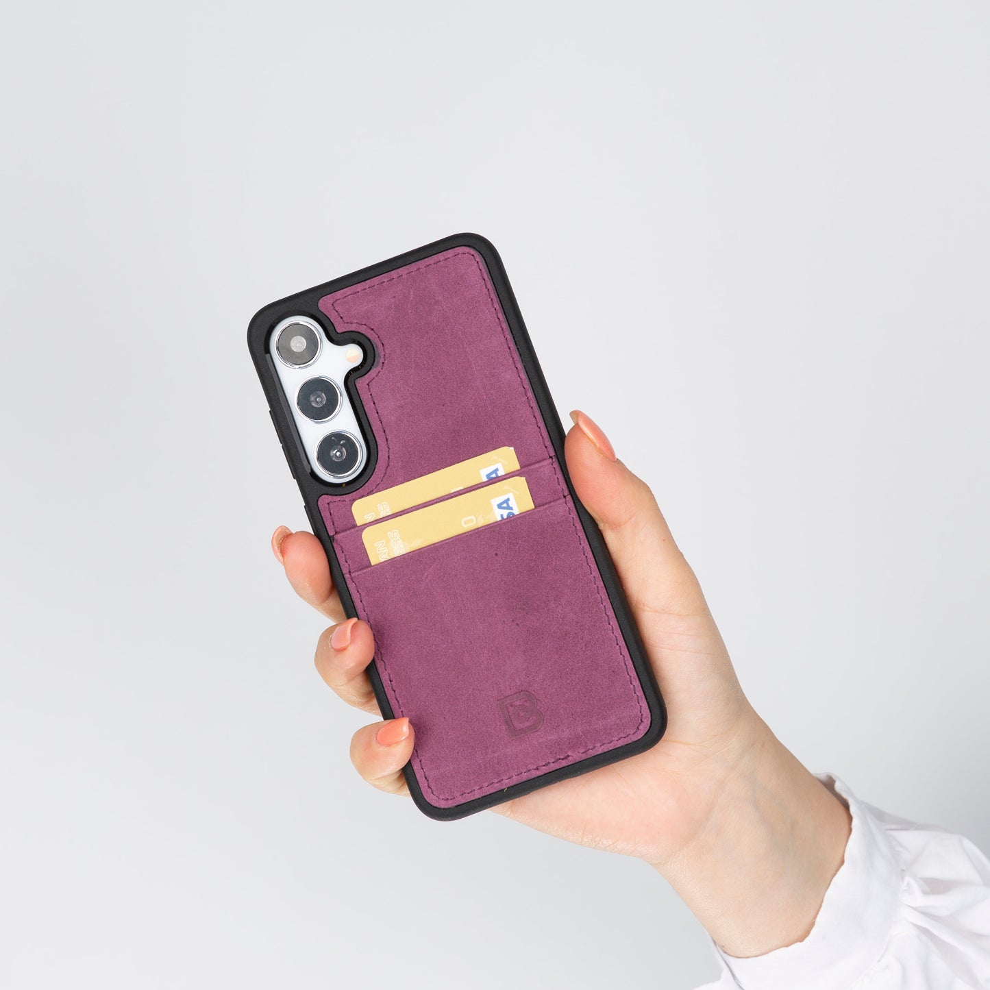 Bayelon Flex Cover Leather Case for Samsung Galaxy S24 Ultra with Card Holder