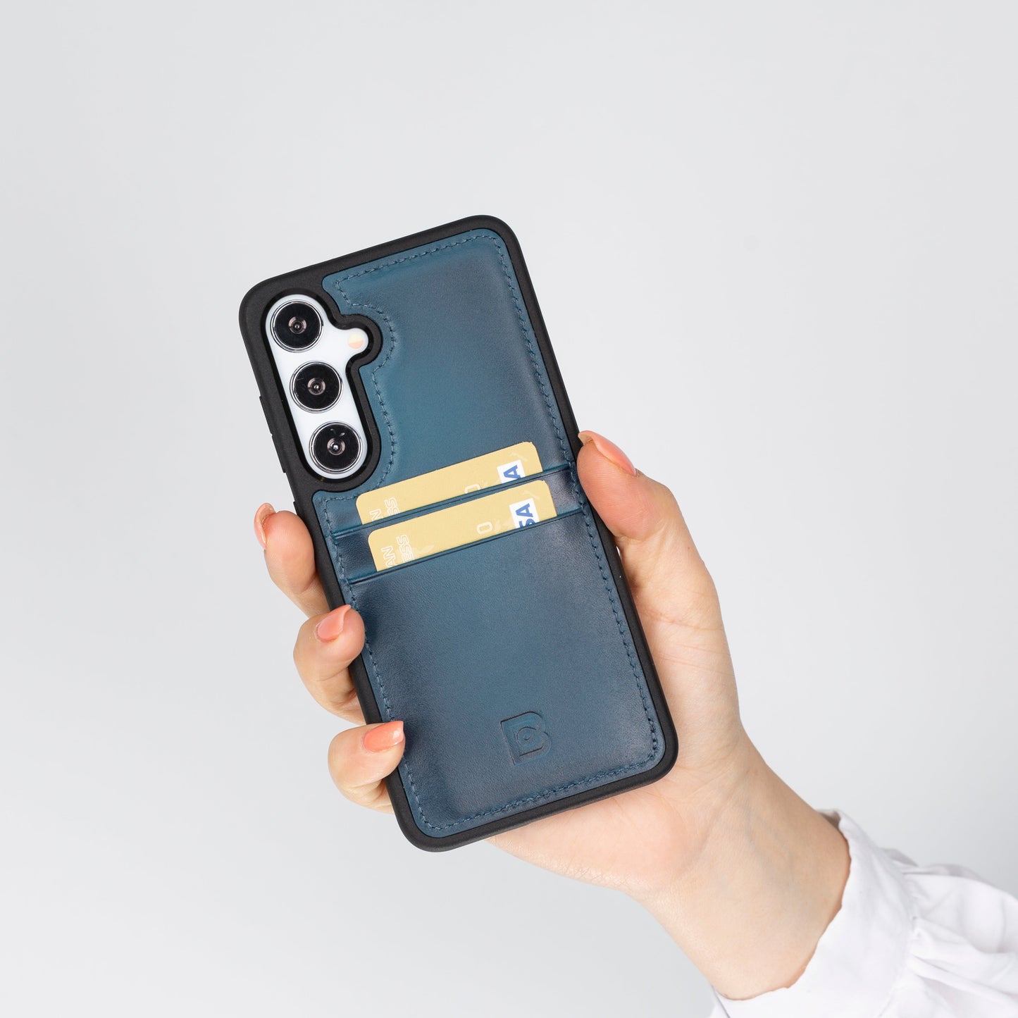 Bayelon Flex Cover Leather Case for Samsung Galaxy S24 Ultra with Card Holder