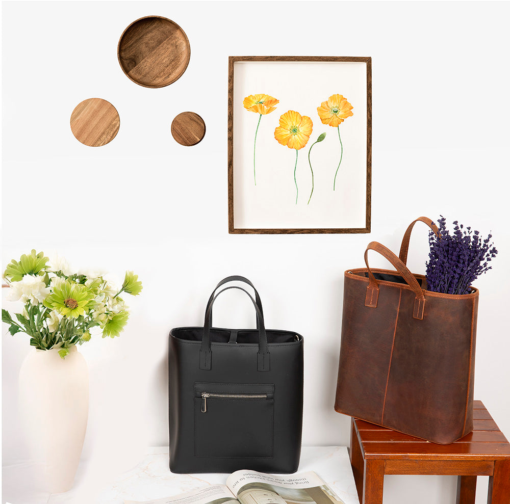UnBranded Valetto Leather Tote Bag