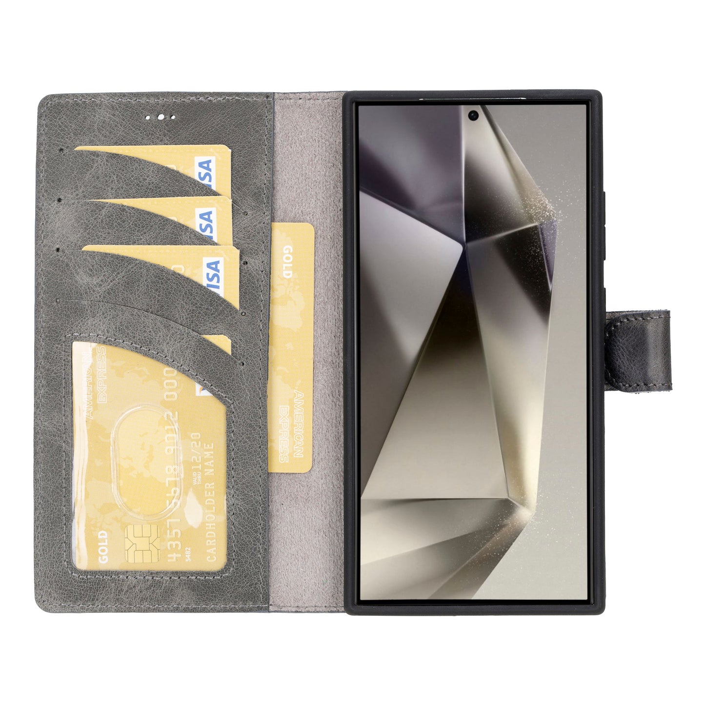 Bayelon Magic Detachable Leather Wallet Case for Samsung Galaxy S24