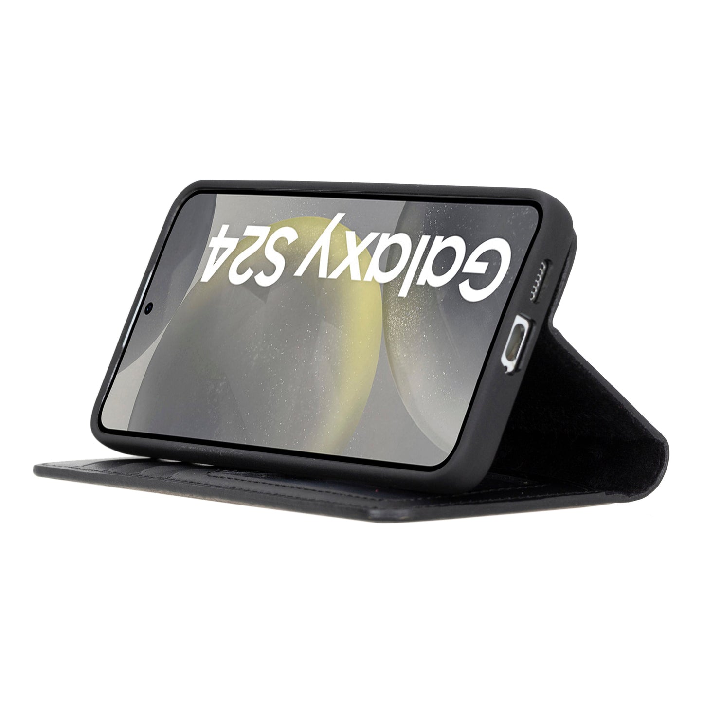 Bayelon Magic Detachable Leather Wallet Case for Samsung Galaxy S24