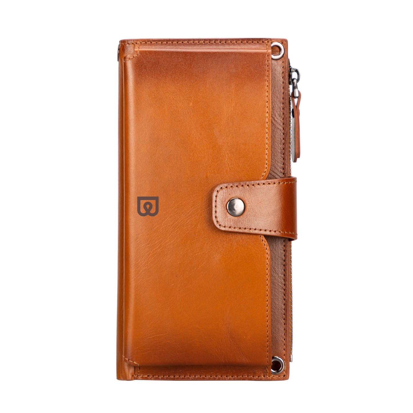 Bayelon Nexora Strap Leather Wallet for Modern Women Tan