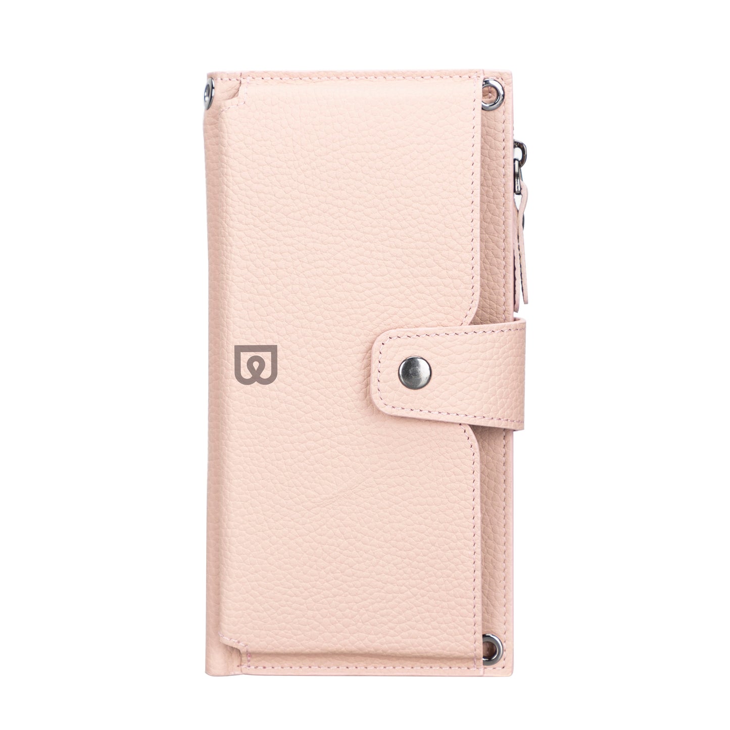 Bayelon Nexora Strap Leather Wallet for Modern Women Salmon