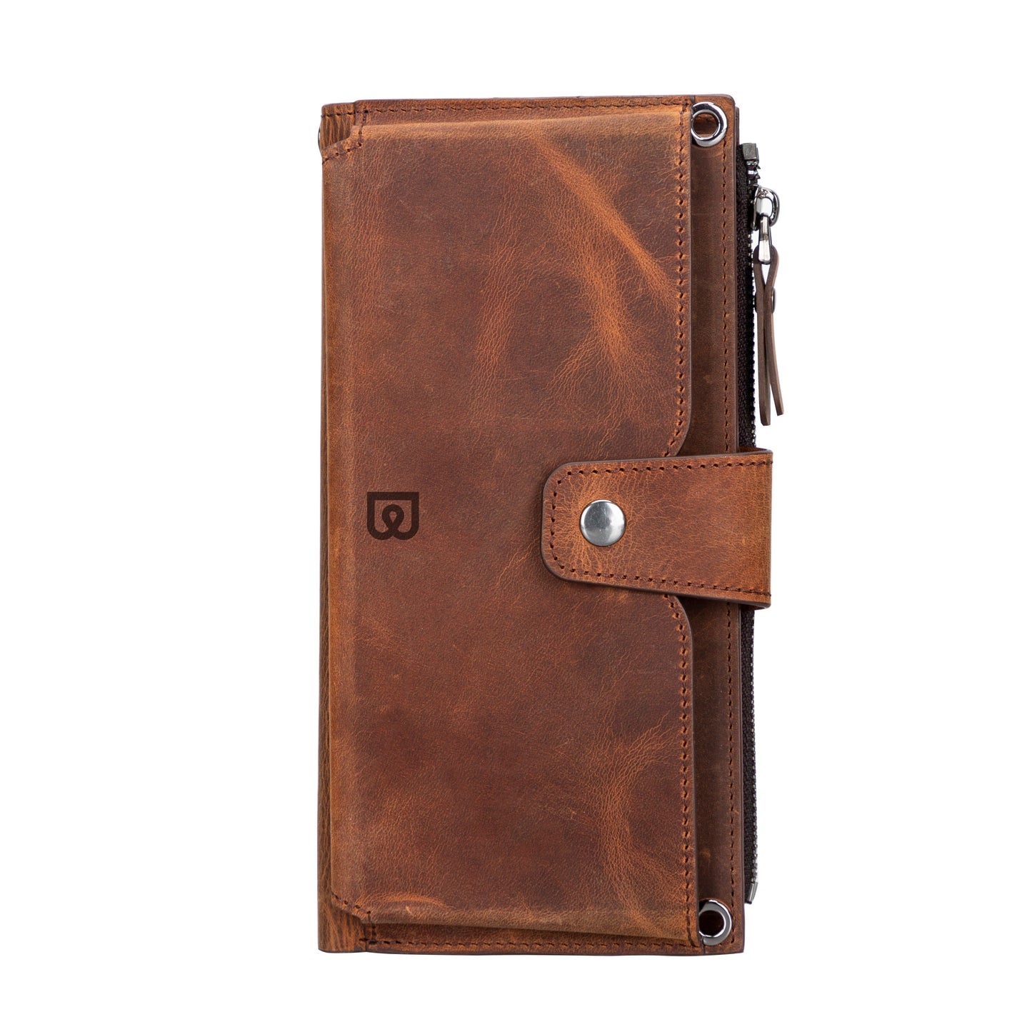 Bayelon Nexora Strap Leather Wallet for Modern Women Saddle Brown