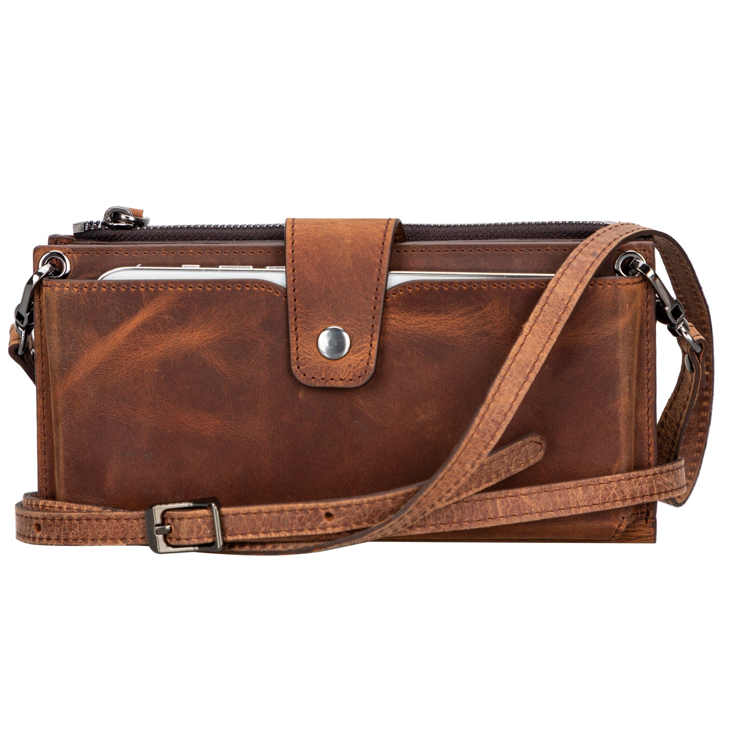 Bayelon Nexora Strap Leather Wallet for Modern Women