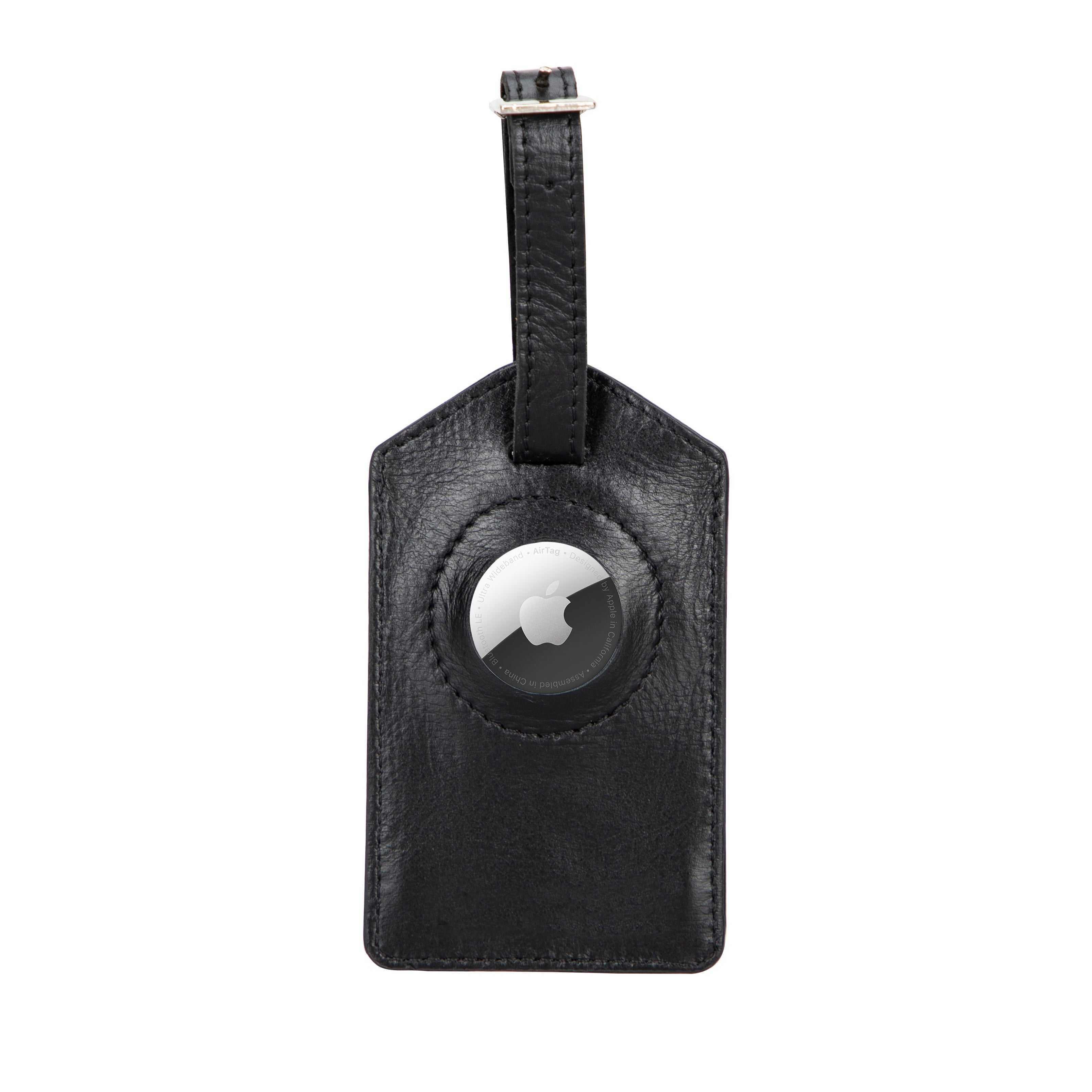 Bayelon Fluento Leather Luggage Tag with AirTag Integration