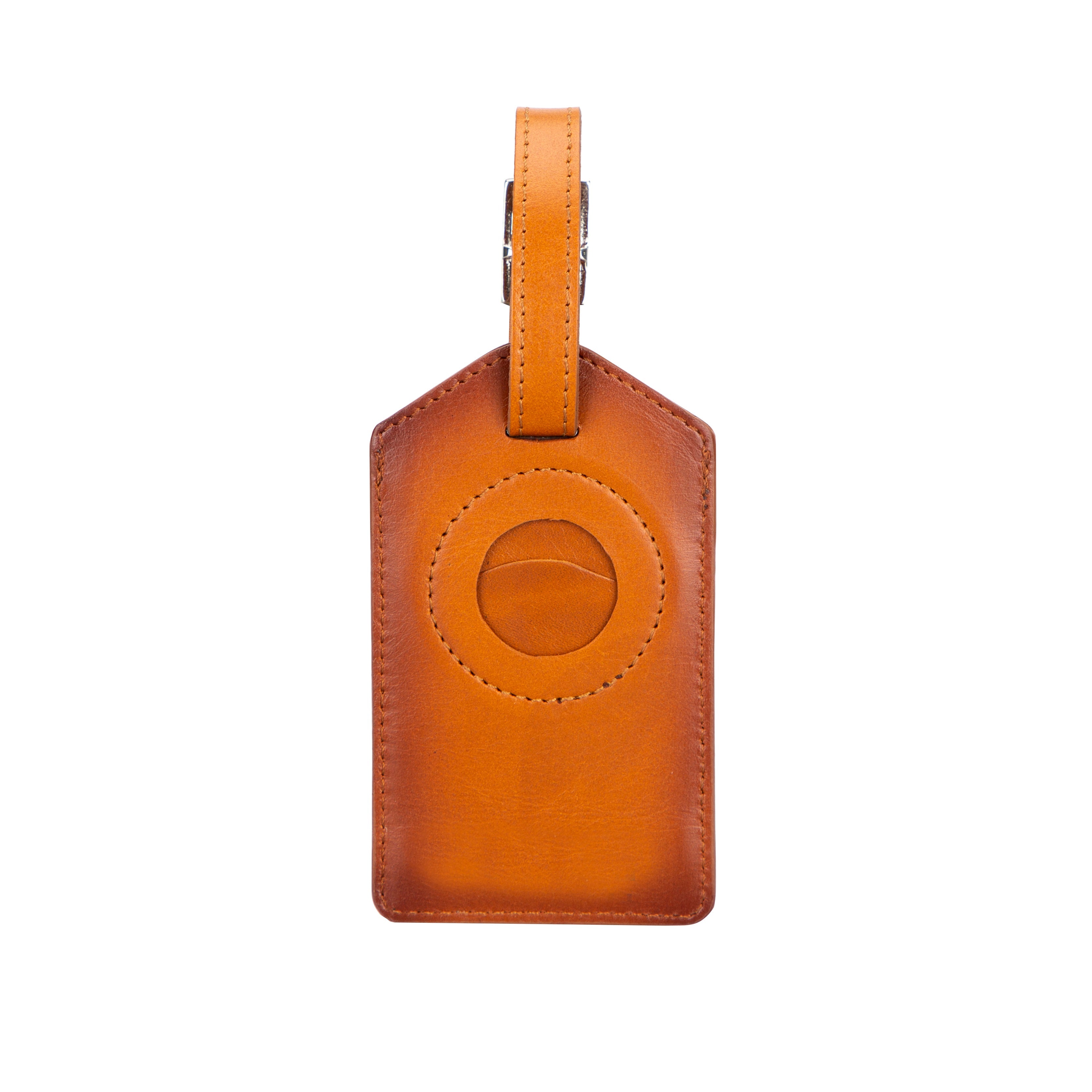 Bayelon Fluento Leather Luggage Tag with AirTag Integration