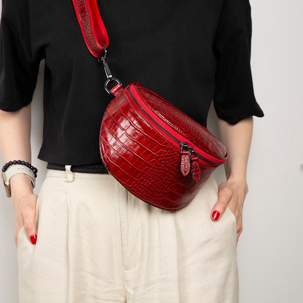 UnBranded Alora Leather Crossbody Bag