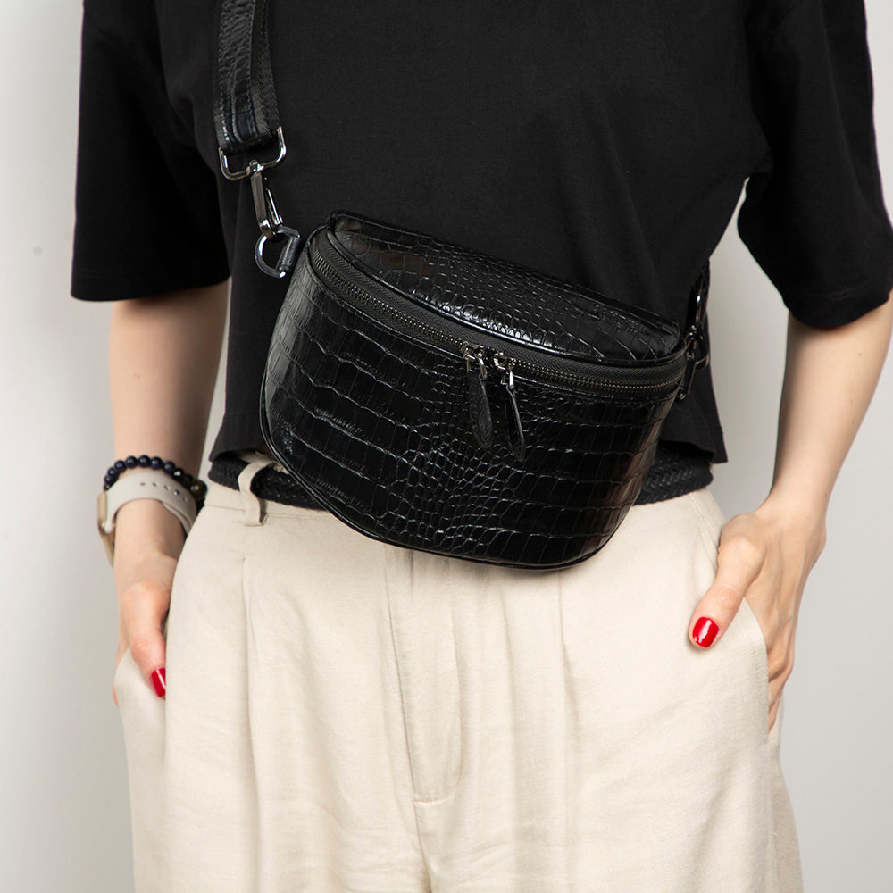 UnBranded Alora Leather Crossbody Bag
