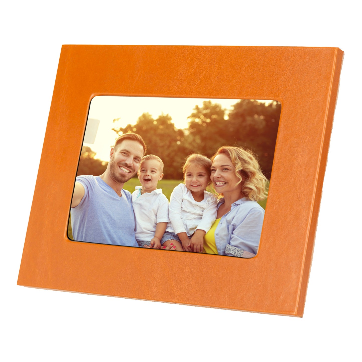 Bayelon Live Leather Photo Frame - Handcrafted Elegance