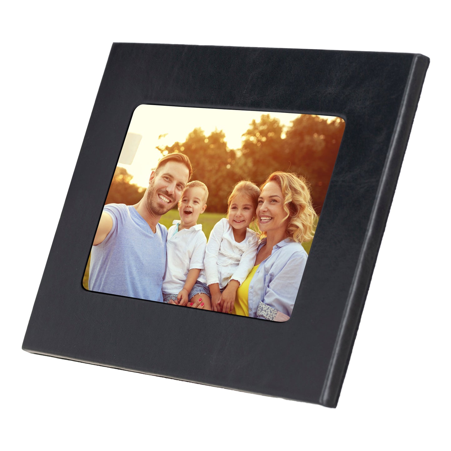 Bayelon Live Leather Photo Frame - Handcrafted Elegance