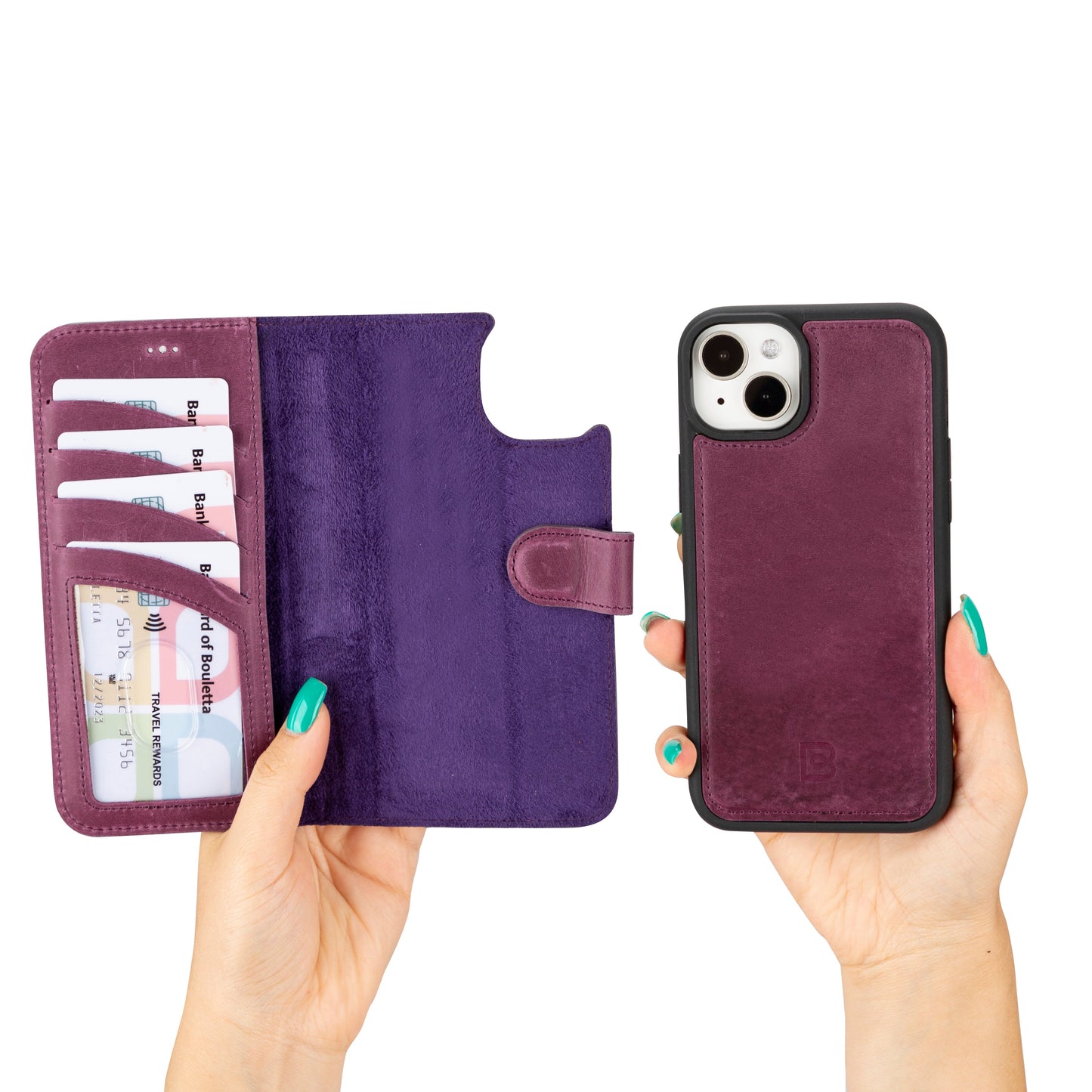Bayelon Magic iPhone 16 Plus Leather Detachable Wallet Case