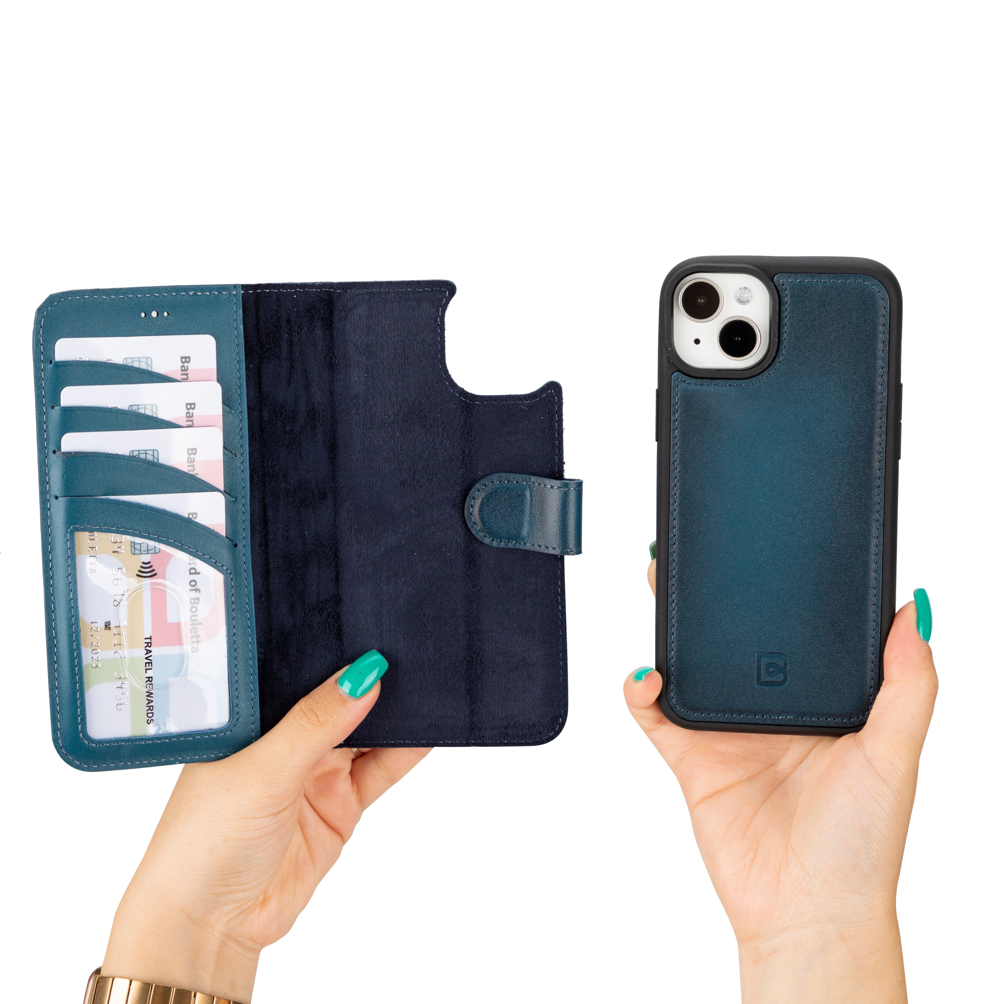 Bayelon Magic iPhone 16 Plus Leather Detachable Wallet Case