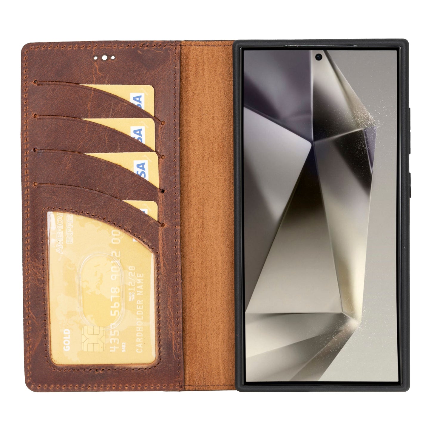 Bayelon Magic Detachable Leather Wallet Case for Samsung Galaxy S24