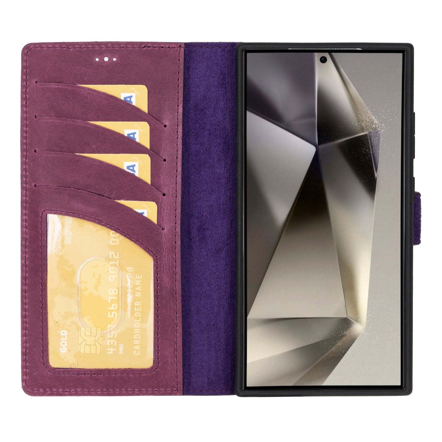 Bayelon Magic Detachable Leather Wallet Case for Samsung Galaxy S24