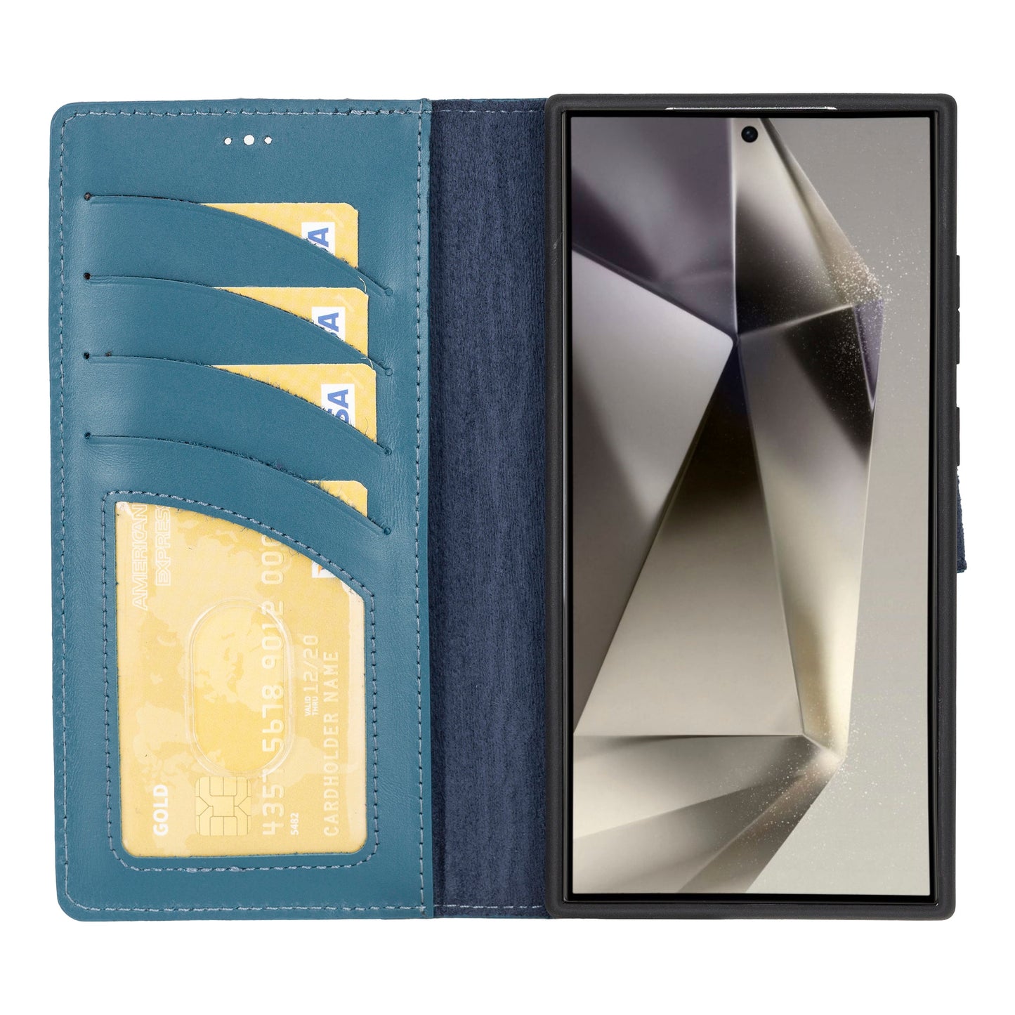 Bayelon Magic Detachable Leather Wallet Case for Samsung Galaxy S24