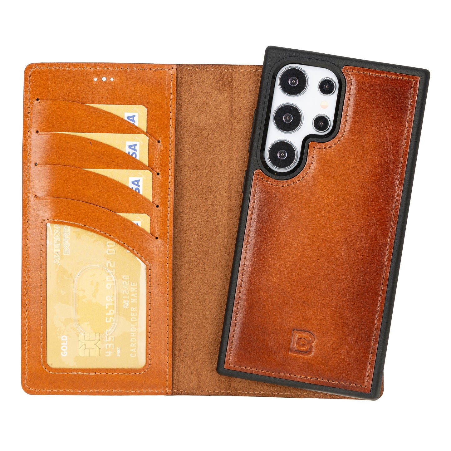 Bayelon Magic Detachable Leather Wallet Case for Samsung Galaxy S24