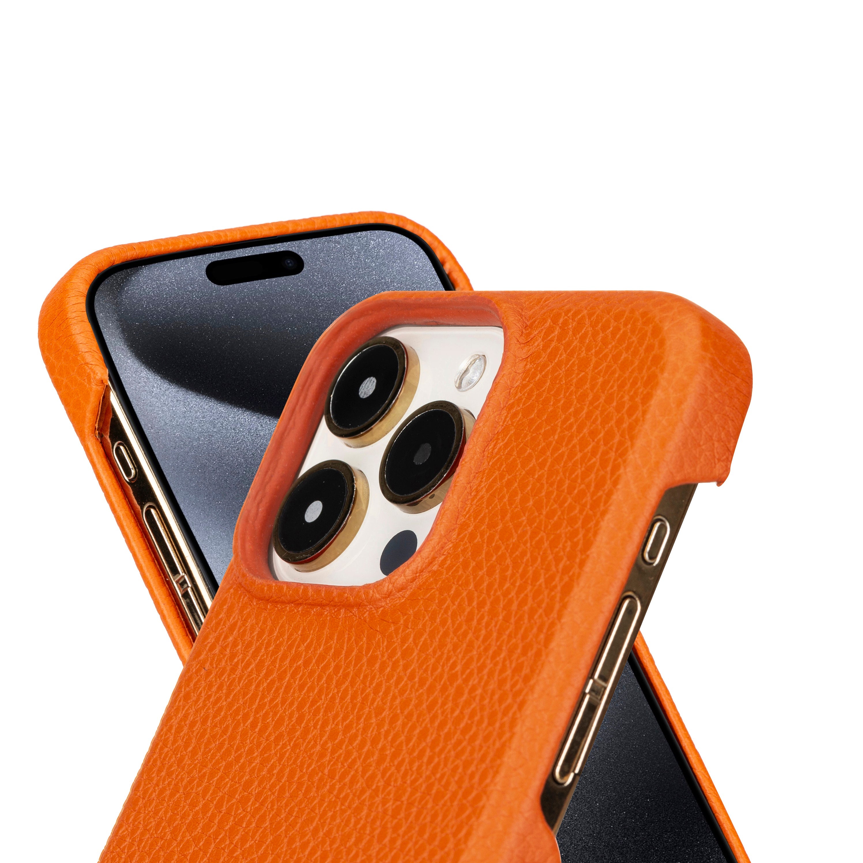 Bayelon F360 Genuine Leather Case for iPhone 15 Pro Max