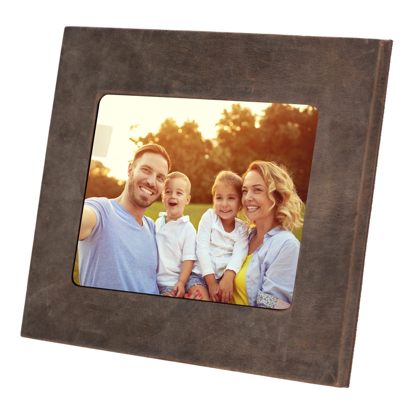 Bayelon Live Leather Photo Frame - Handcrafted Elegance