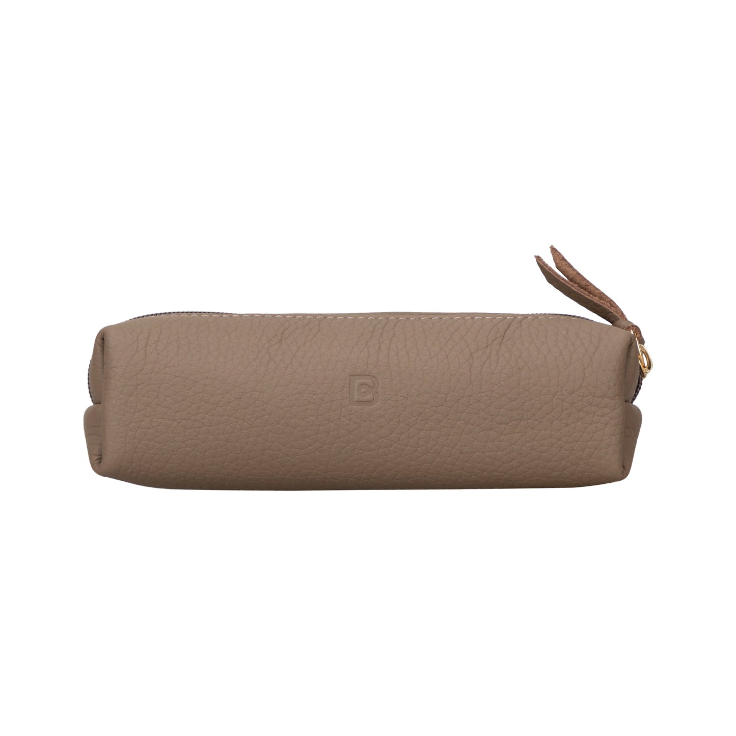 Bayelon Fortexa Genuine Leather Pencil Case Pebble Moccasin