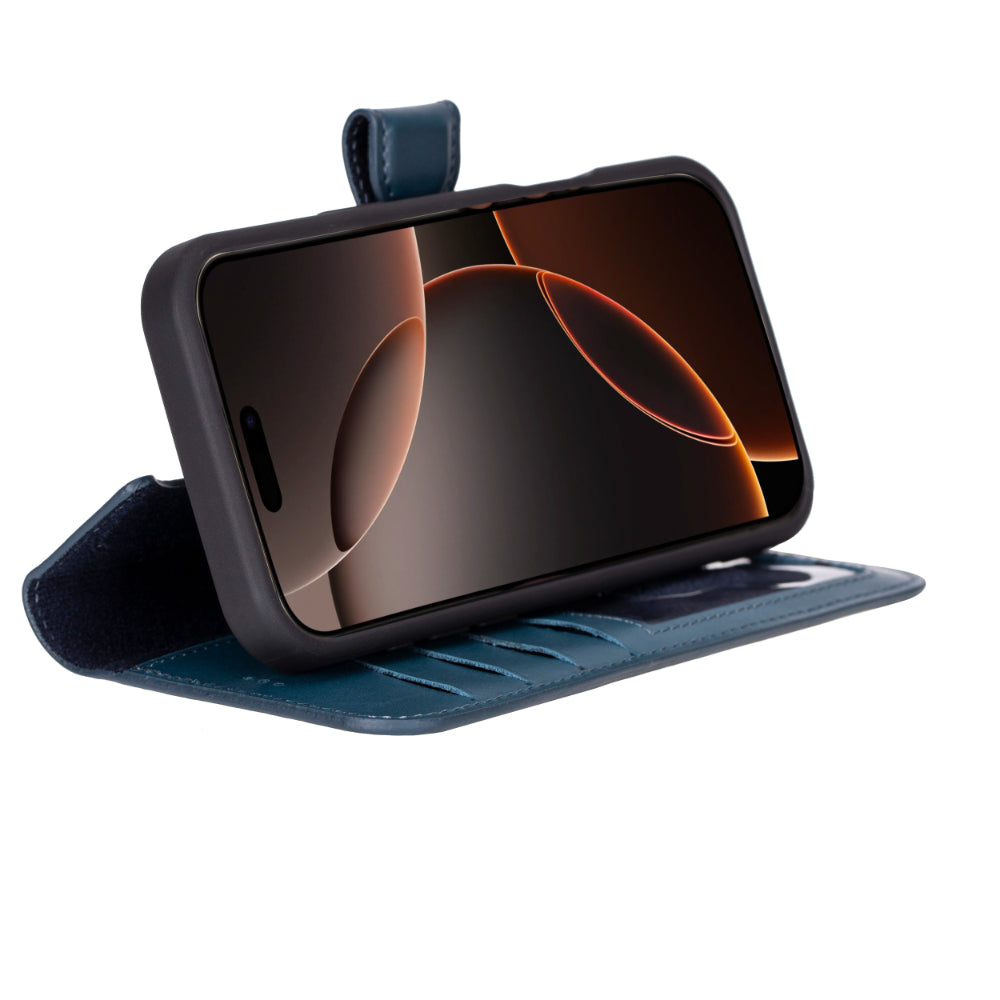 Bayelon Magic iPhone 16 Pro Max Detachable Leather Wallet Case