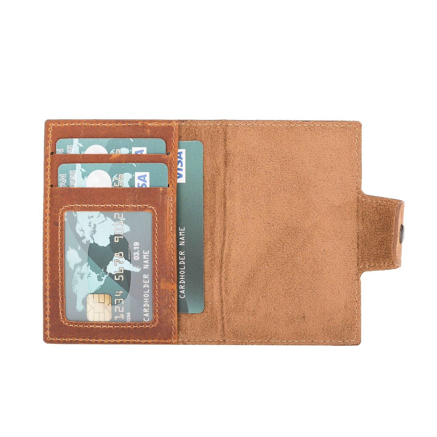 Bayelon Detachable Leather Wallet & Card Holder