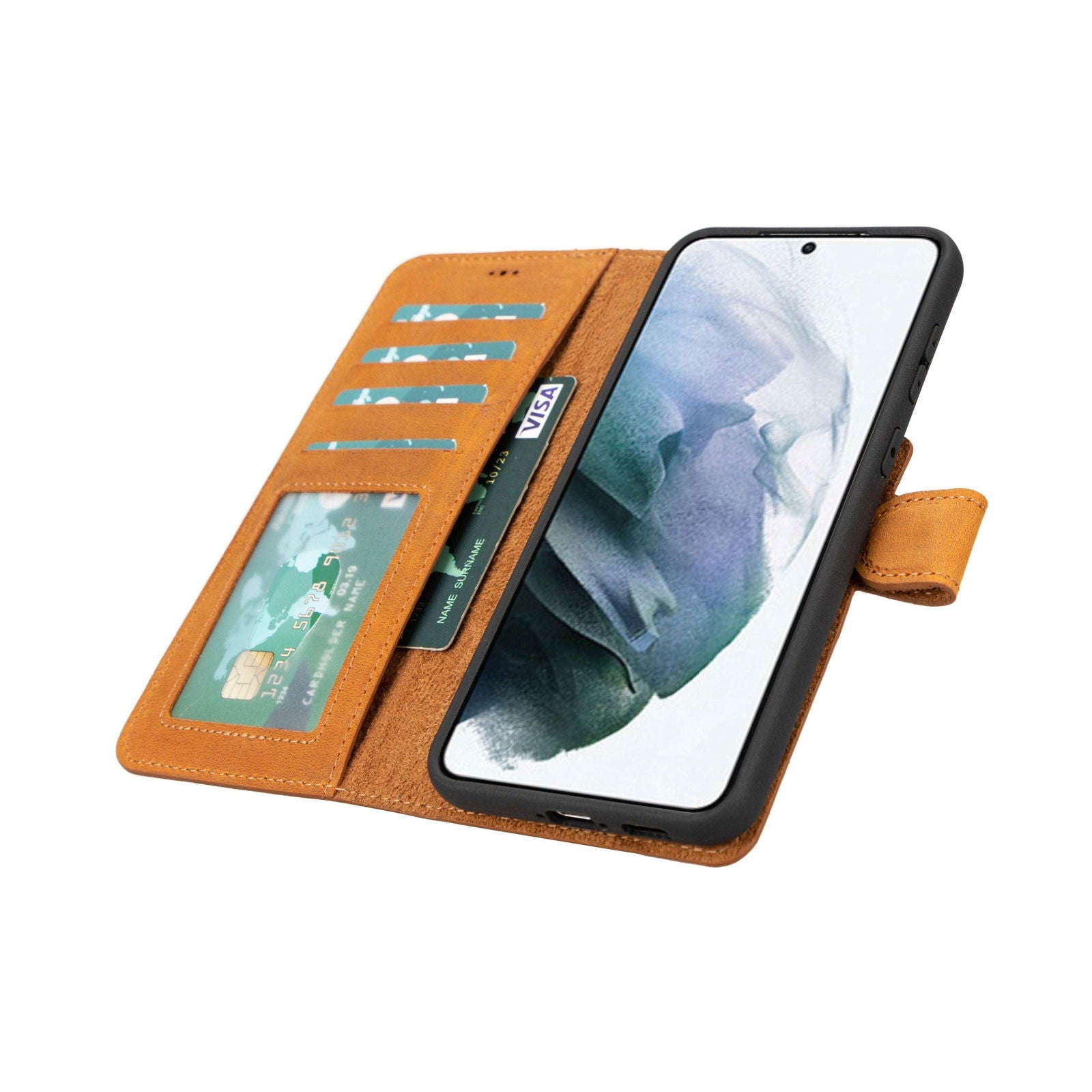 Bayelon Samsung Galaxy S23 Series Detachable Leather Wallet Case