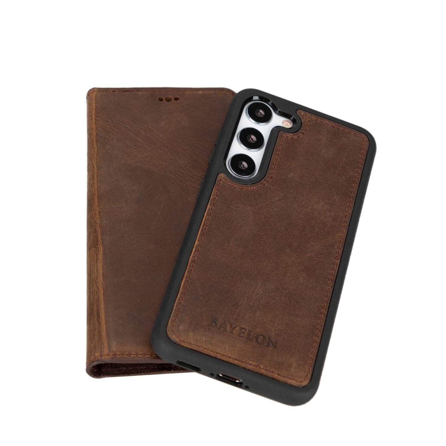 Bayelon Samsung Galaxy S23 Series Detachable Leather Wallet Case