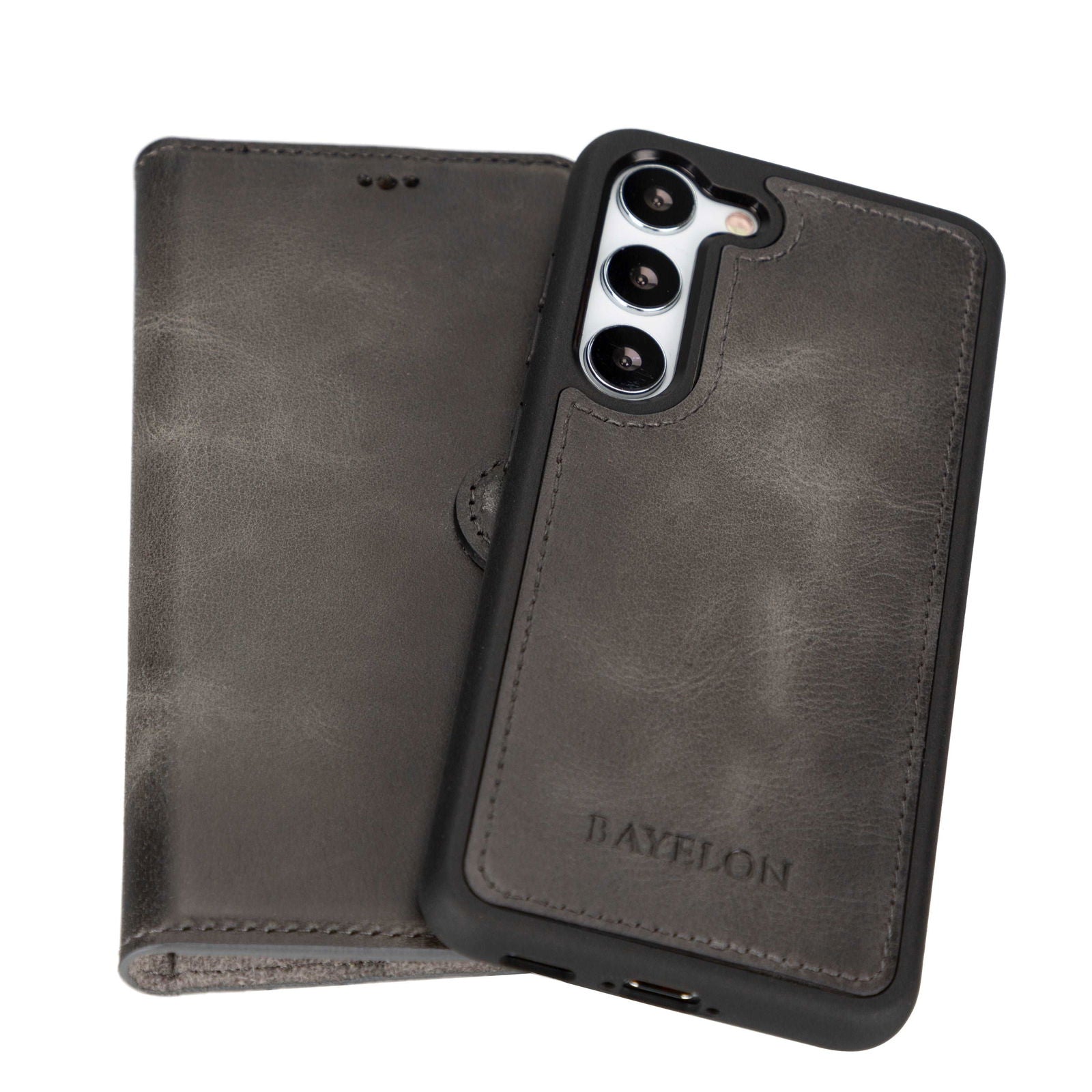 Bayelon Samsung Galaxy S23 Series Detachable Leather Wallet Case