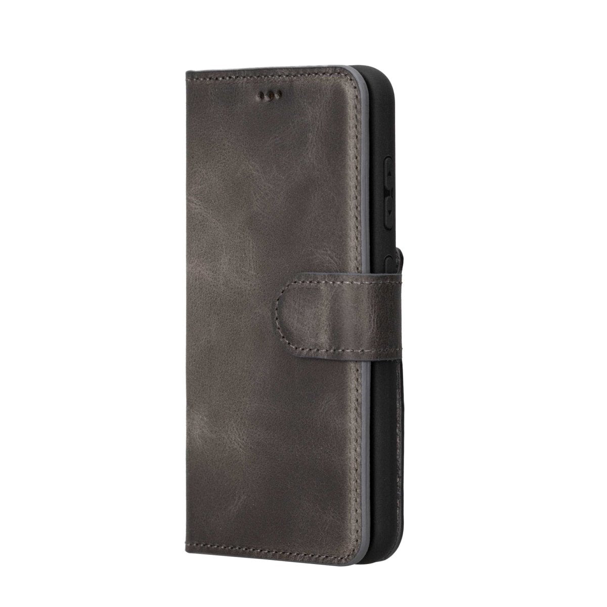 Bayelon Samsung Galaxy S24 Series Detachable Leather Wallet Case Smoked Black