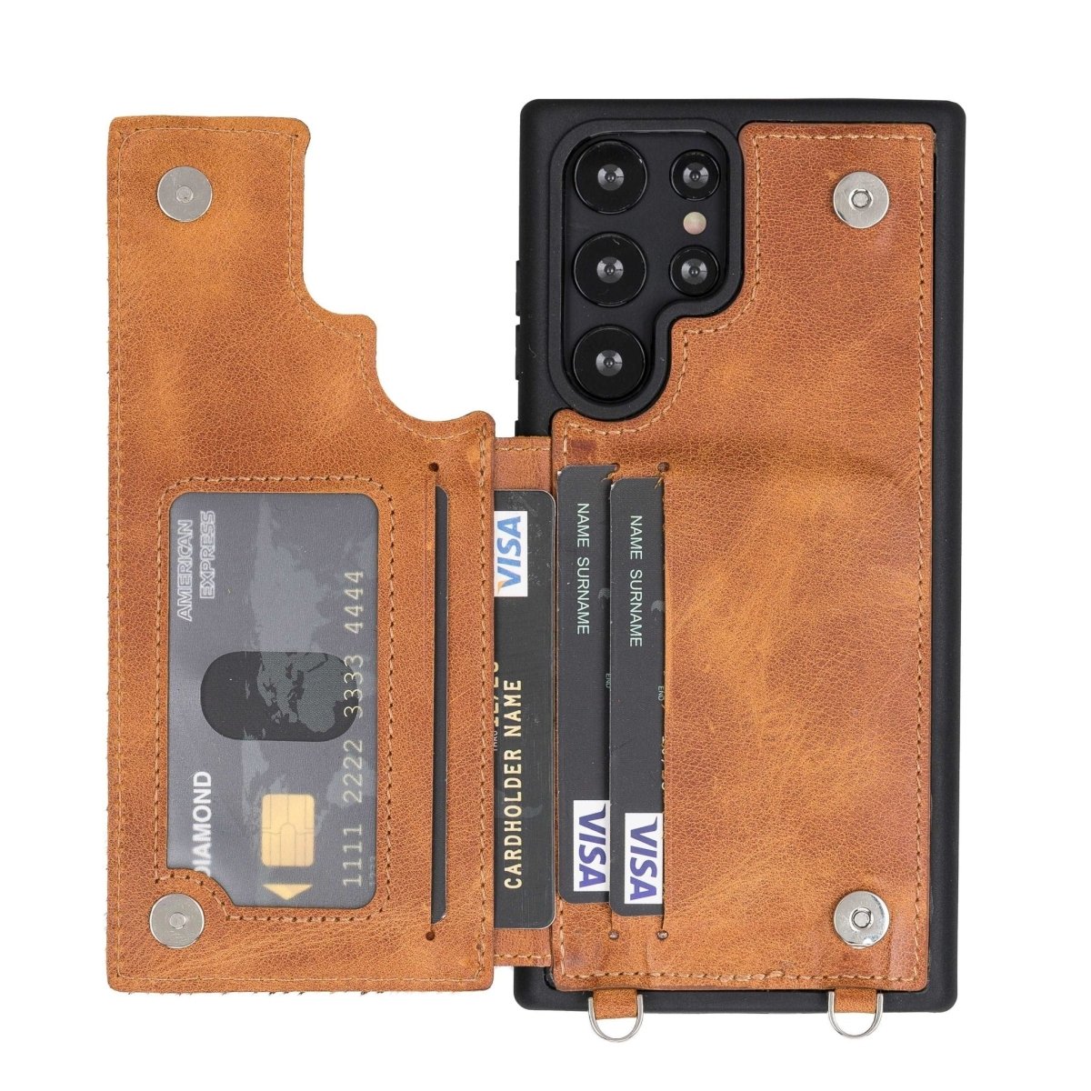 Bayelon Crossbody Leather Phone Case For Samsung S23 Ultra - Bayelon