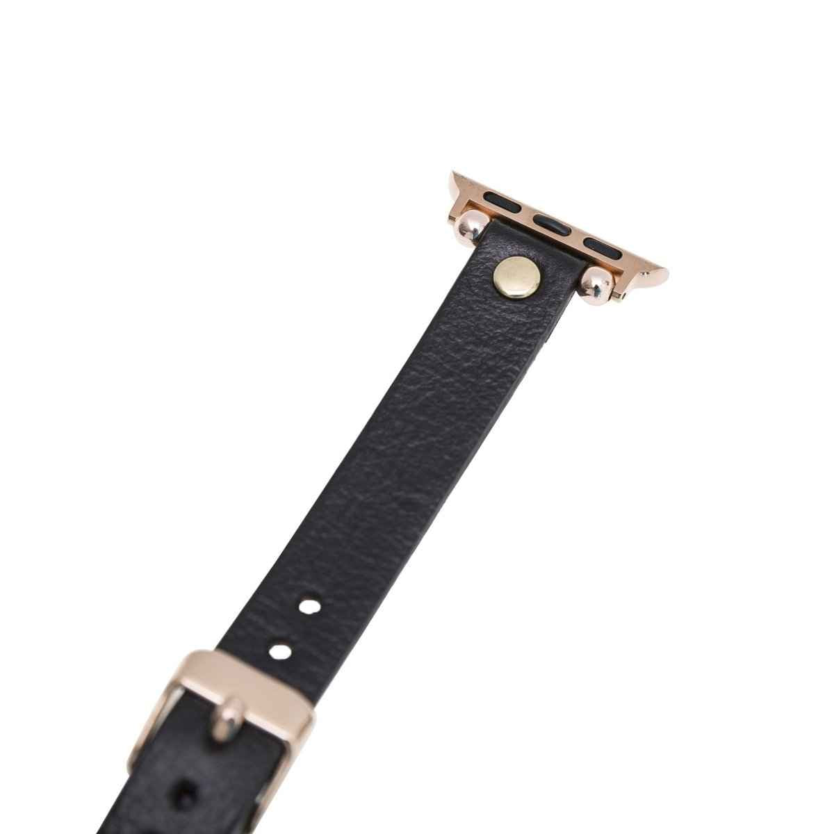 Bayelon Leather Apple Watch Band with a Rivet