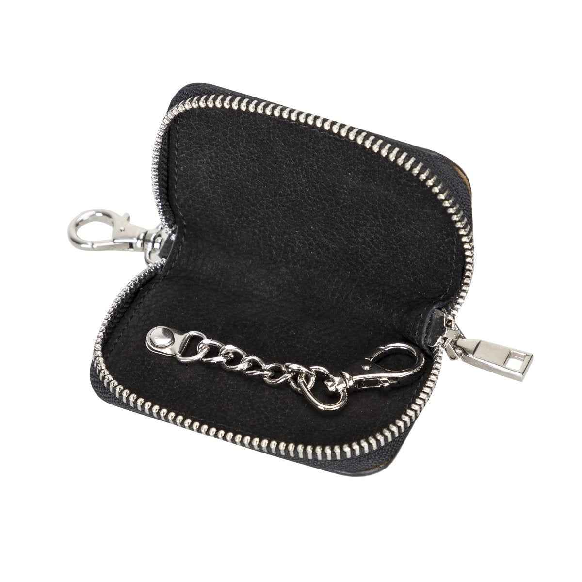 Bayelon Leather Key Holder - Keep Your Keys Organized Floater Black