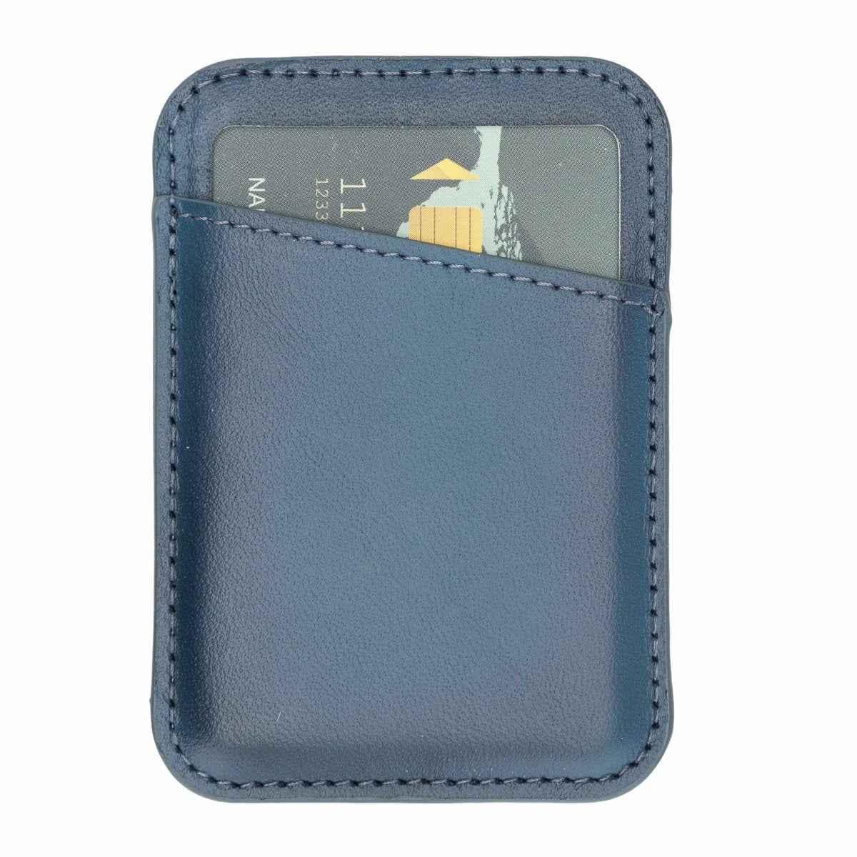 Bayelon Leather Magnetic Card Holder Compatible with iPhone 14, 13 and 12 Models