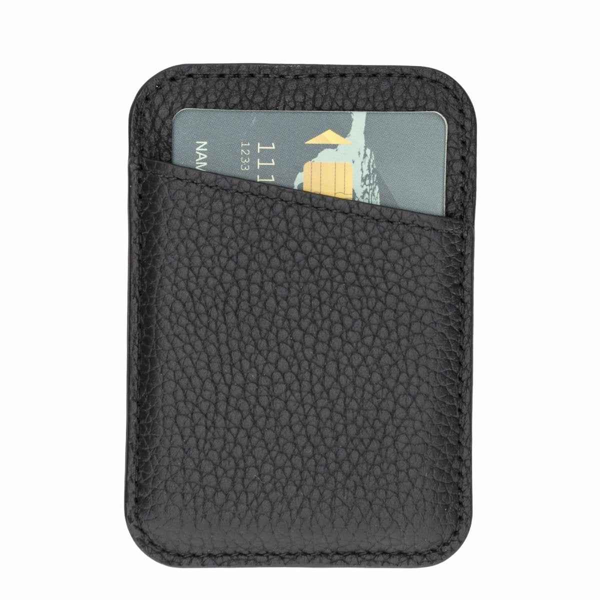 Bayelon Leather Magnetic Card Holder Compatible with iPhone 14, 13 and 12 Models