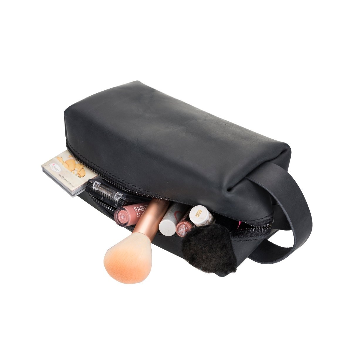 Bayelon Leather Traveler's Makeup and Toiletry Bag
