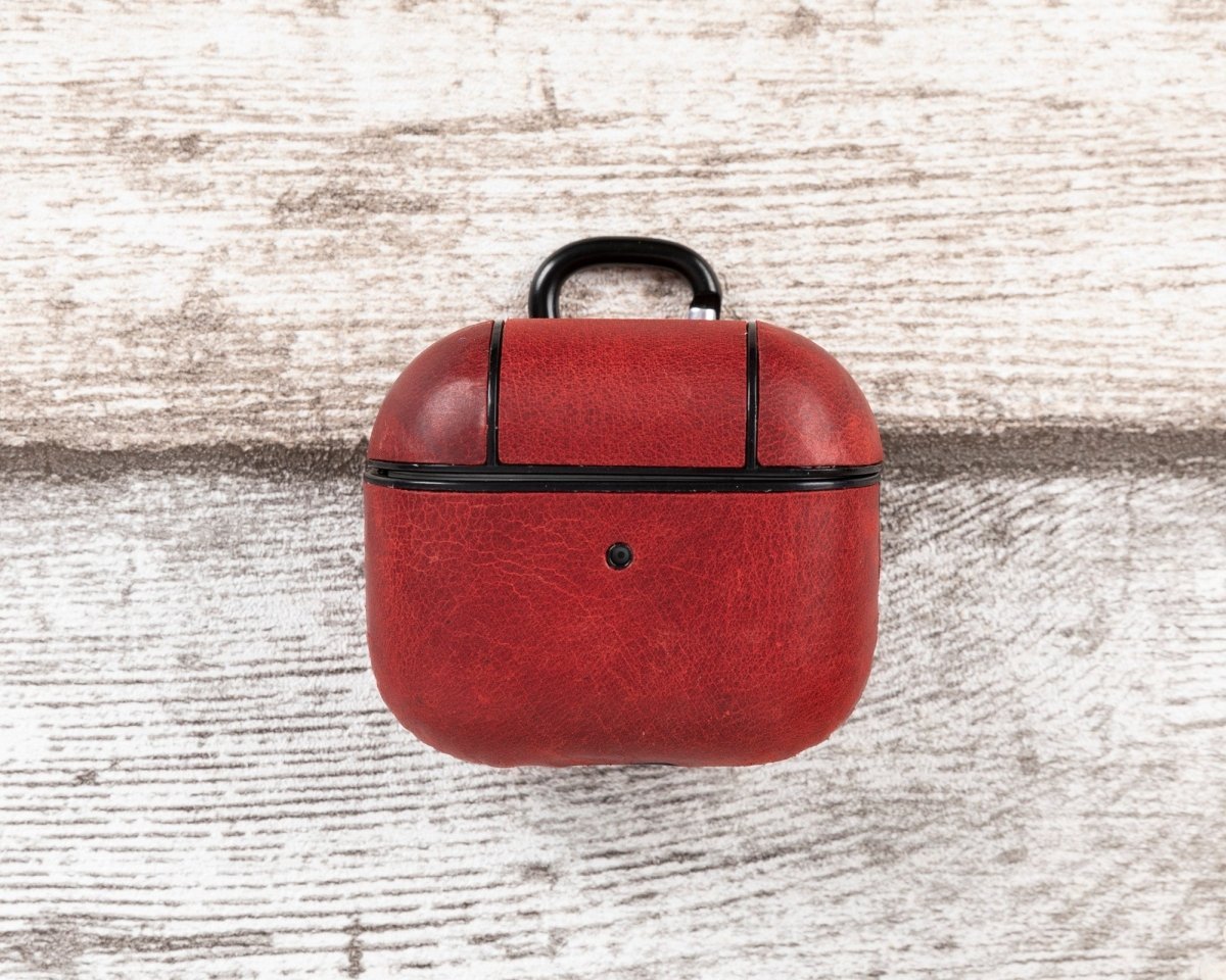 Bayelon Magnetic AirPods 3 Leather Case with Detachable Hook