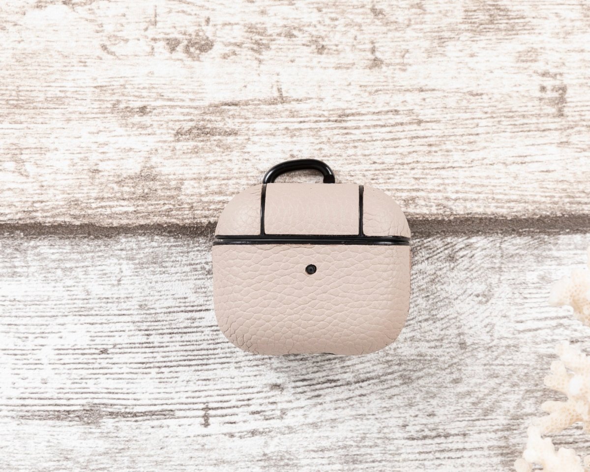 Bayelon Magnetic AirPods 3 Leather Case with Detachable Hook