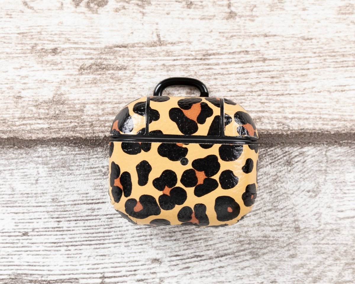 Bayelon Magnetic AirPods 3 Leather Case with Detachable Hook