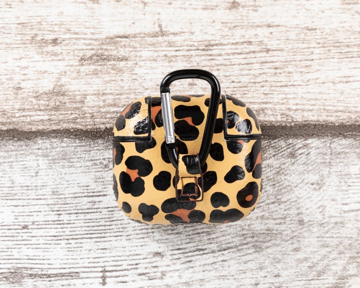 Bayelon Magnetic AirPods 3 Leather Case with Detachable Hook