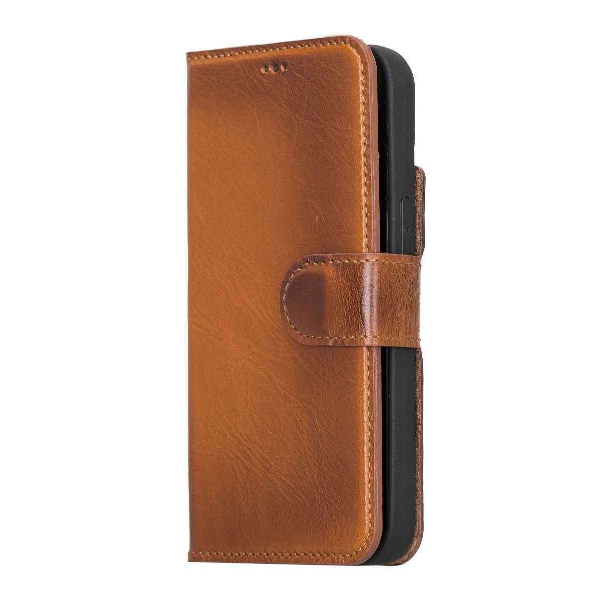 Bayelon Personalized iPhone 13 Leather Detachable Wallet Case with Kickstand