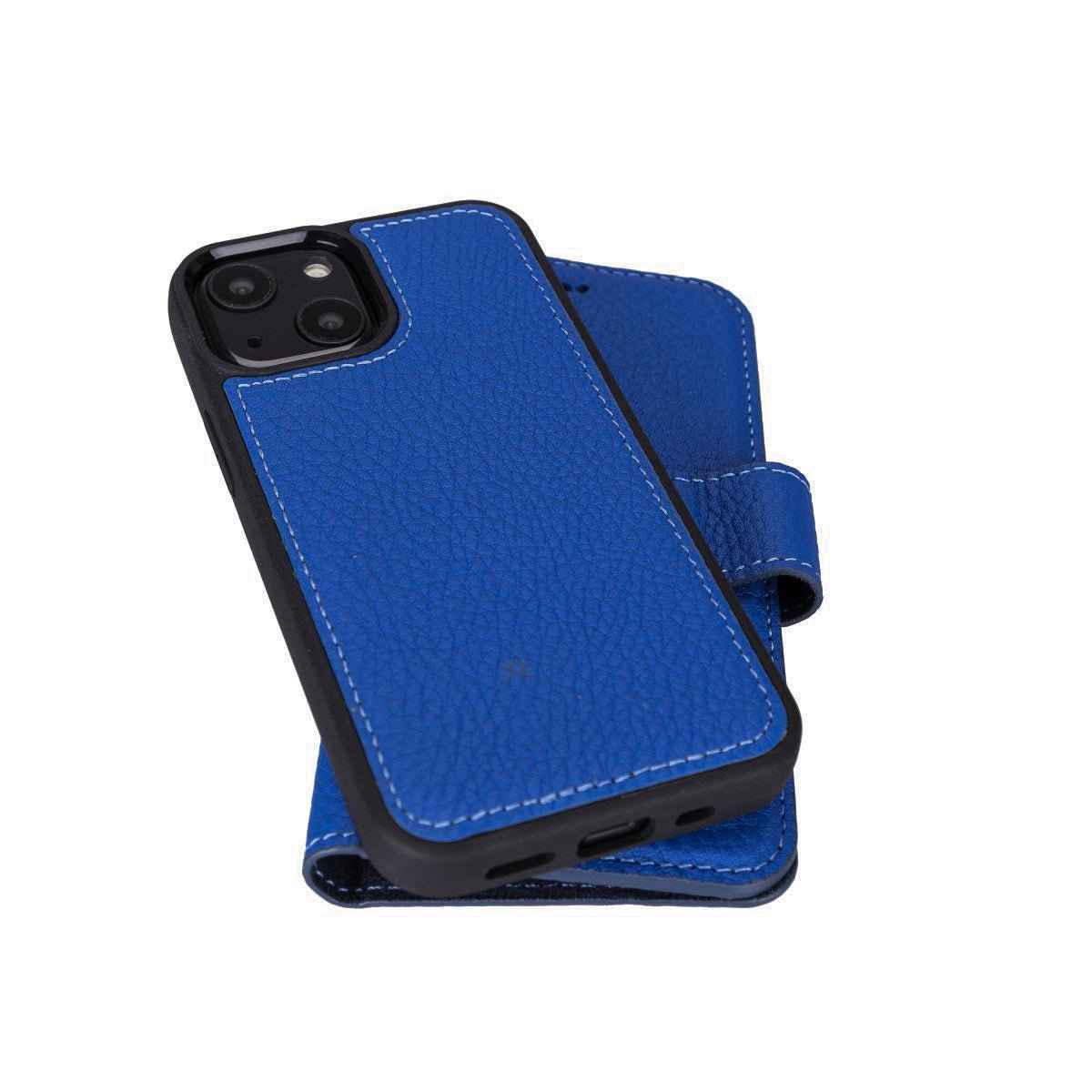 Bayelon Personalized iPhone 13 Leather Detachable Wallet Case with Kickstand