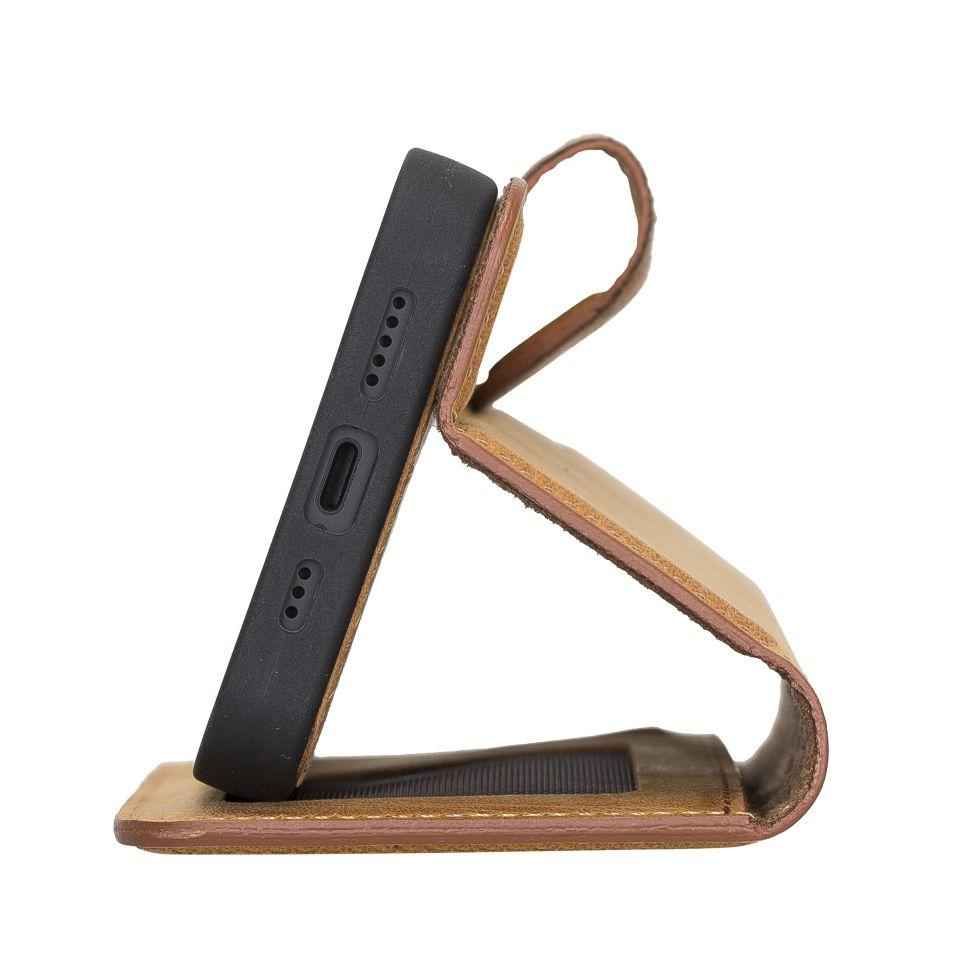 Bayelon Personalized iPhone 13 Leather Detachable Wallet Case with Kickstand