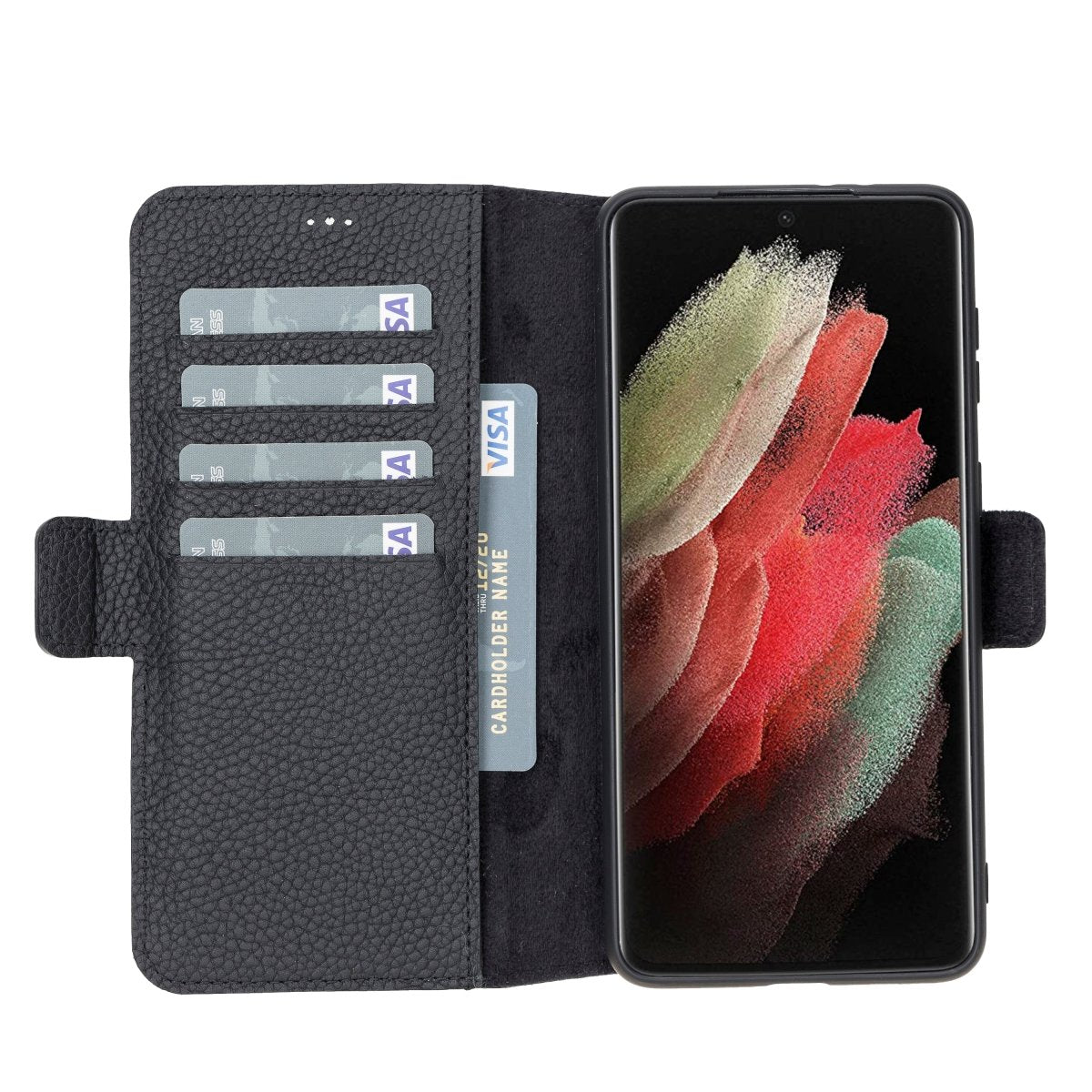 Bayelon Samsung Galaxy S21 FE Leather Flip Cover Wallet Case