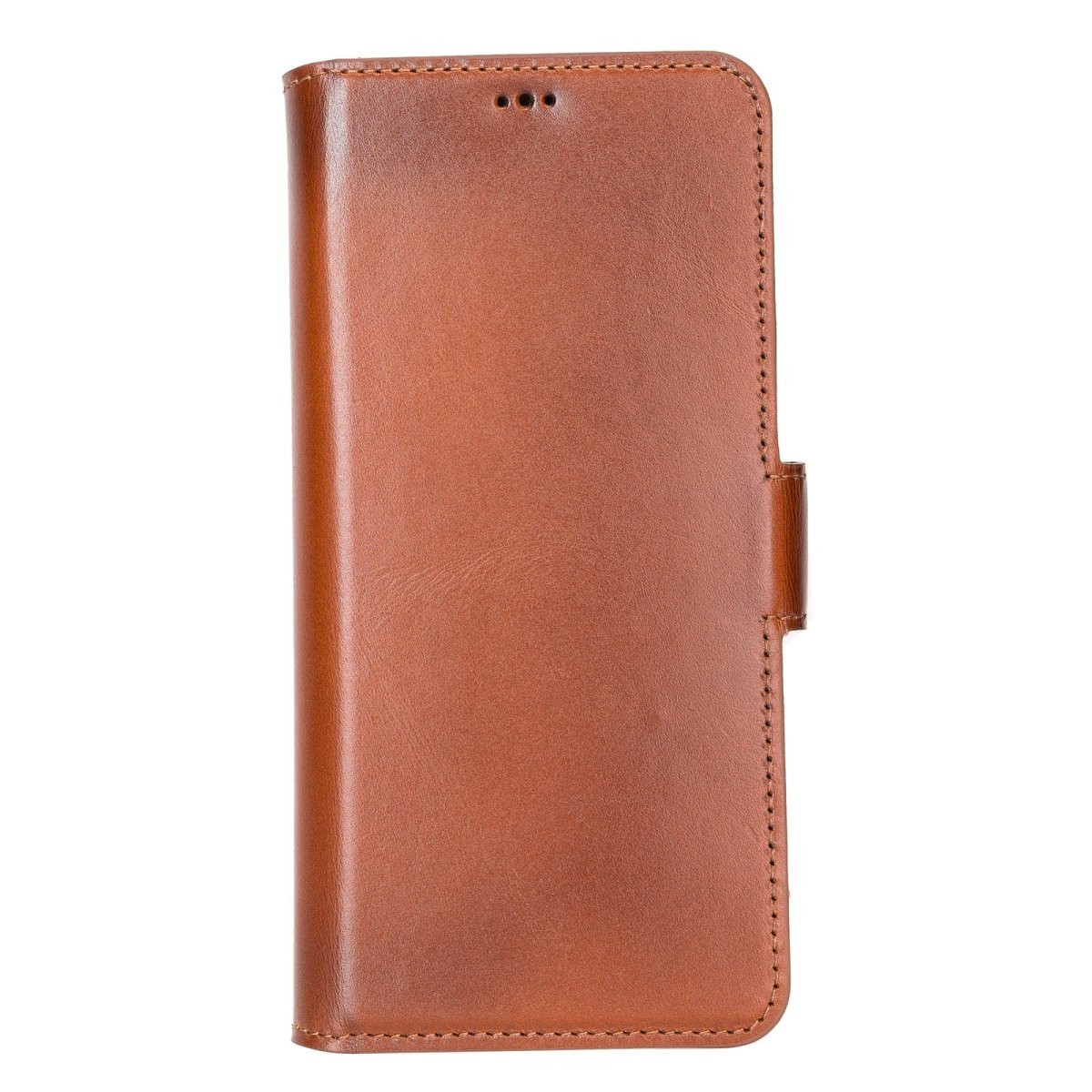 Bayelon Samsung Galaxy S21 FE Leather Flip Cover Wallet Case Rustic Tan